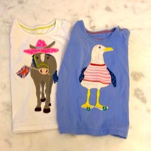 Mini Boden Appliqué Tee Shirt Bundle